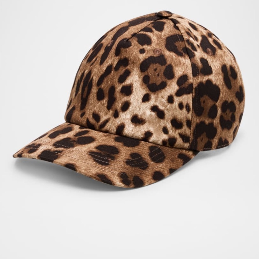NWT Dolce & Gabbana Leopard Print Baseball Cap size 57cm with dustbag